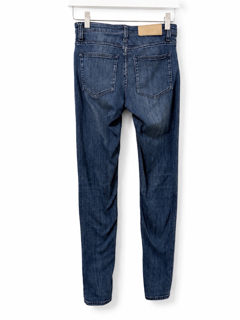 Acne Jeans Women’s Skinny Denim 25 / 32 Medium Wash Stretch Designer Luxury Chic - Picture 2 of 9